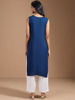 Thumbnail for Ode by House of Pataudi Women Thread Work Kurta - Distacart