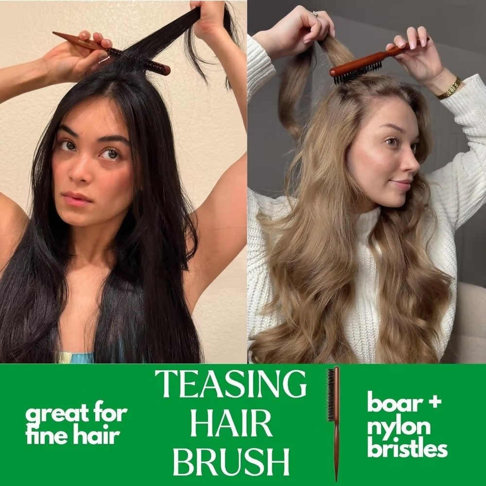 Bronson Professional Back Combing Teasing Brush and Hair Finishing Brush - Dista