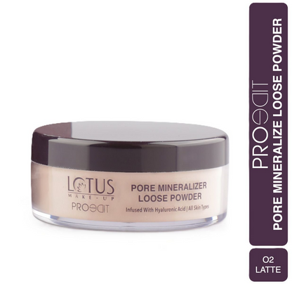 Lotus Make Up Proedit Pore Mineralize Loose Powder - 02 Latte - Distacart