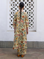 Thumbnail for Janasya Light Cotton Floral Gathered Kurta Set