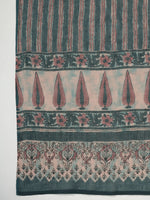 Thumbnail for Janasya Beige Cambric Floral Kurta Set