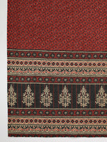 Thumbnail for Janasya Black Cambric Ethnic Motifs Set