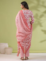 Thumbnail for Janasya White Cambric Floral Set