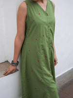 Thumbnail for Janasya Light Cotton Solid A-Line Kurta Set