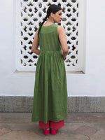 Thumbnail for Janasya Light Cotton Solid A-Line Kurta Set