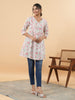 Janasya Light Floral A-Line Tunic - Distacart