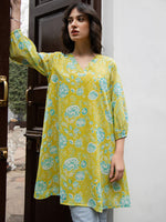 Thumbnail for Janasya From Style Master Georgette Floral Regular Tunic