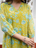 Thumbnail for Janasya From Style Master Georgette Floral Regular Tunic