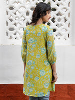 Thumbnail for Janasya From Style Master Georgette Floral Regular Tunic