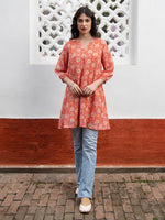 Thumbnail for Janasya From Style Master Georgette Floral Regular Tunic