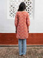 Thumbnail for Janasya From Style Master Georgette Floral Regular Tunic