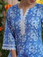 Thumbnail for Janasya Light Cotton Floral Straight Top & Bottom Set