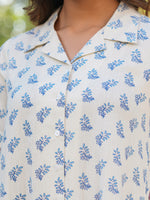 Thumbnail for Janasya Light Cotton Floral Shirt Dress Dress