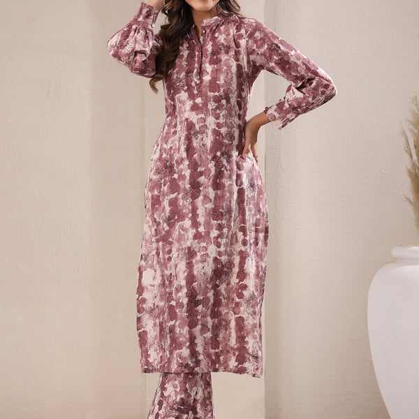 Janasya Light Cotton Tie & dye Straight Kurta Set