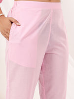 Thumbnail for Janasya Light Cotton Embroidered A-Line Kurta Set