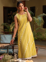 Thumbnail for Janasya Light Cotton Embroidered Straight Kurta Set