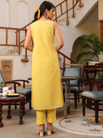 Thumbnail for Janasya Light Cotton Embroidered Straight Kurta Set
