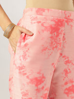 Thumbnail for Janasya Light Silk Blend Tie & dye Straight Kurta Set