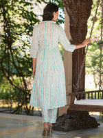 Thumbnail for Janasya Light Cotton Tie & dye A-Line Kurta Set