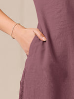 Thumbnail for Janasya Light Cotton Solid Straight Kurta