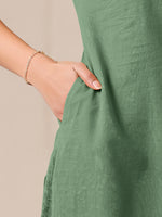 Thumbnail for Janasya Light Cotton Solid Straight Kurta