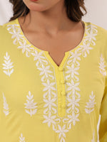 Thumbnail for Janasya Light Cotton Embroidered Straight Kurta