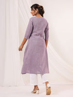 Thumbnail for Janasya Light Cotton Solid Straight Kurta