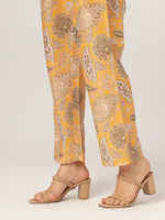 Thumbnail for Janasya Bright Silk Blend Floral Straight Kurta Set