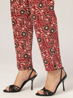 Thumbnail for Janasya Dark Cotton Floral Tiered Kurta Set