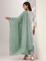 Thumbnail for Janasya Light Cotton Yoke Embroidery Straight Kurta Set