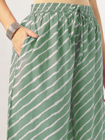 Thumbnail for Janasya Light Cotton Yoke Embroidery Straight Kurta Set