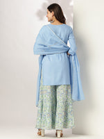 Thumbnail for Janasya Light Rayon Solid Straight Kurta Set