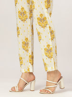 Thumbnail for Janasya Light Cotton Floral A-Line Kurta Set
