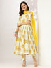 Janasya Light Cotton Floral A-Line Kurta Set - Distacart
