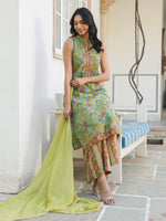 Thumbnail for Janasya Bright Cotton Floral Straight Kurta Set