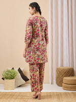 Thumbnail for Janasya Mint A-Line Cotton Co-Ords - Dista