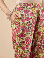 Thumbnail for Janasya Mint A-Line Cotton Co-Ords - Dista