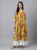 Janasya Mustard A-Line Cotton Kurta - Dista