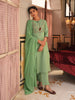 Janasya Mint Straight Cotton Kurta,Bottom & Dupatta - Dista