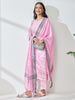 Janasya Pink Straight Rayon Kurta,Bottom & Dupatta - Dista