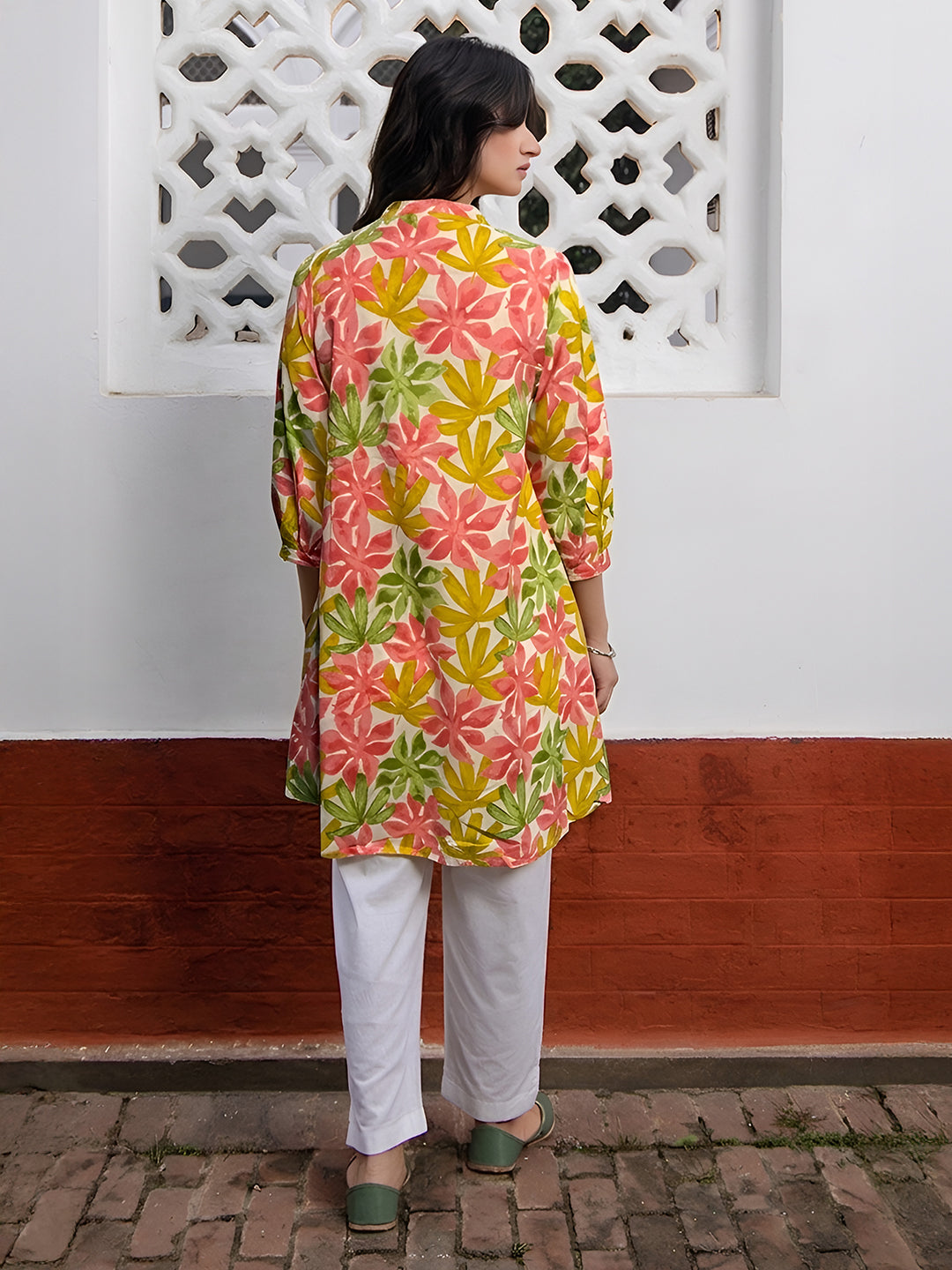 Janasya Multi A-Line Cotton Tunic - Dista