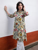Janasya Beige A-Line Cotton Tunic - Dista