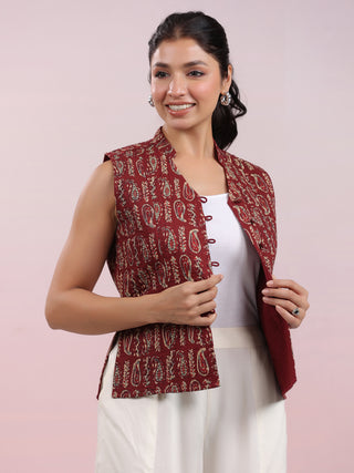 Janasya Straight Cambric Beige Jacket - Distacart