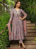Janasya Grey Chiffon Ethnic Motifs Set - Distacart