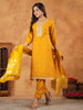 Janasya Bright Chanderi Embroidered Straight Kurta Set - Distacart