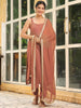 Janasya Dark Rayon Foil Print Straight Kurta Set - Distacart