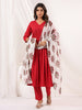 Janasya Dark Rayon Embellished A-Line Kurta Set - Distacart