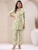 Janasya Light Cotton Floral Straight Top & Bottom Set - Distacart