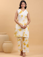 Thumbnail for Janasya Bright Cotton Tie & dye Straight Kurta Set