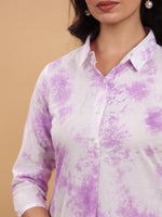 Thumbnail for Janasya Bright Cotton Tie & dye Straight Kurta Set